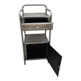 old metal medical bedside table circa 1930/40