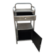 old metal medical bedside table circa 1930/40
