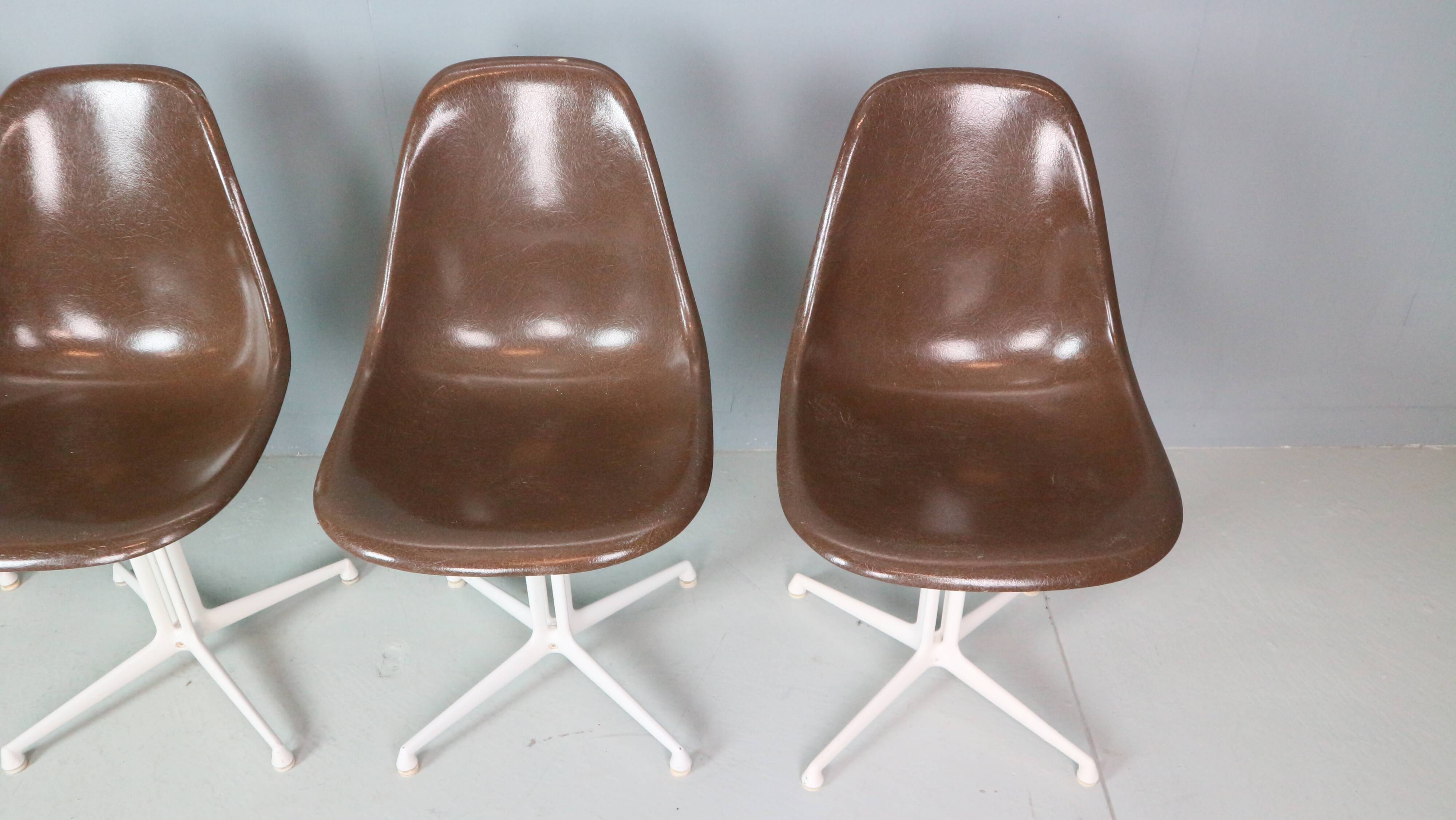 Charles & Ray Eames Set of 4 "La Fonda" Chairs for Herman Miller, 1960