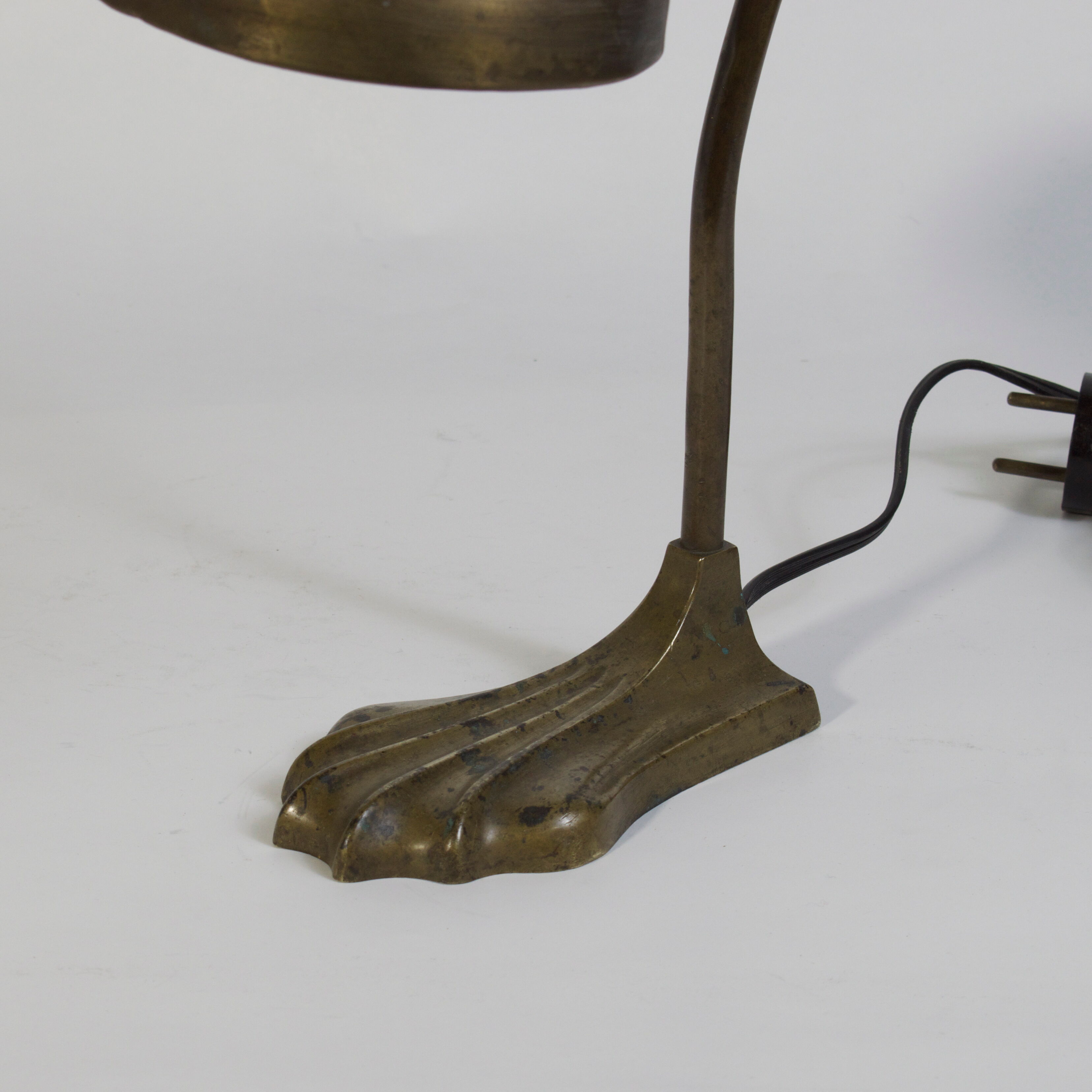 Art Nouveau bronze lamp