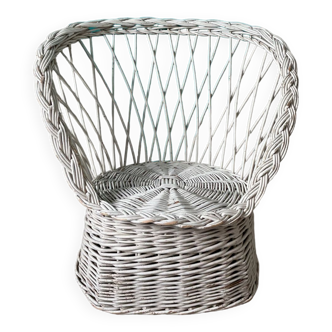 Rattan children's armchair