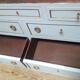 Commode ancienne style Louis XVI peinte dessus marbre