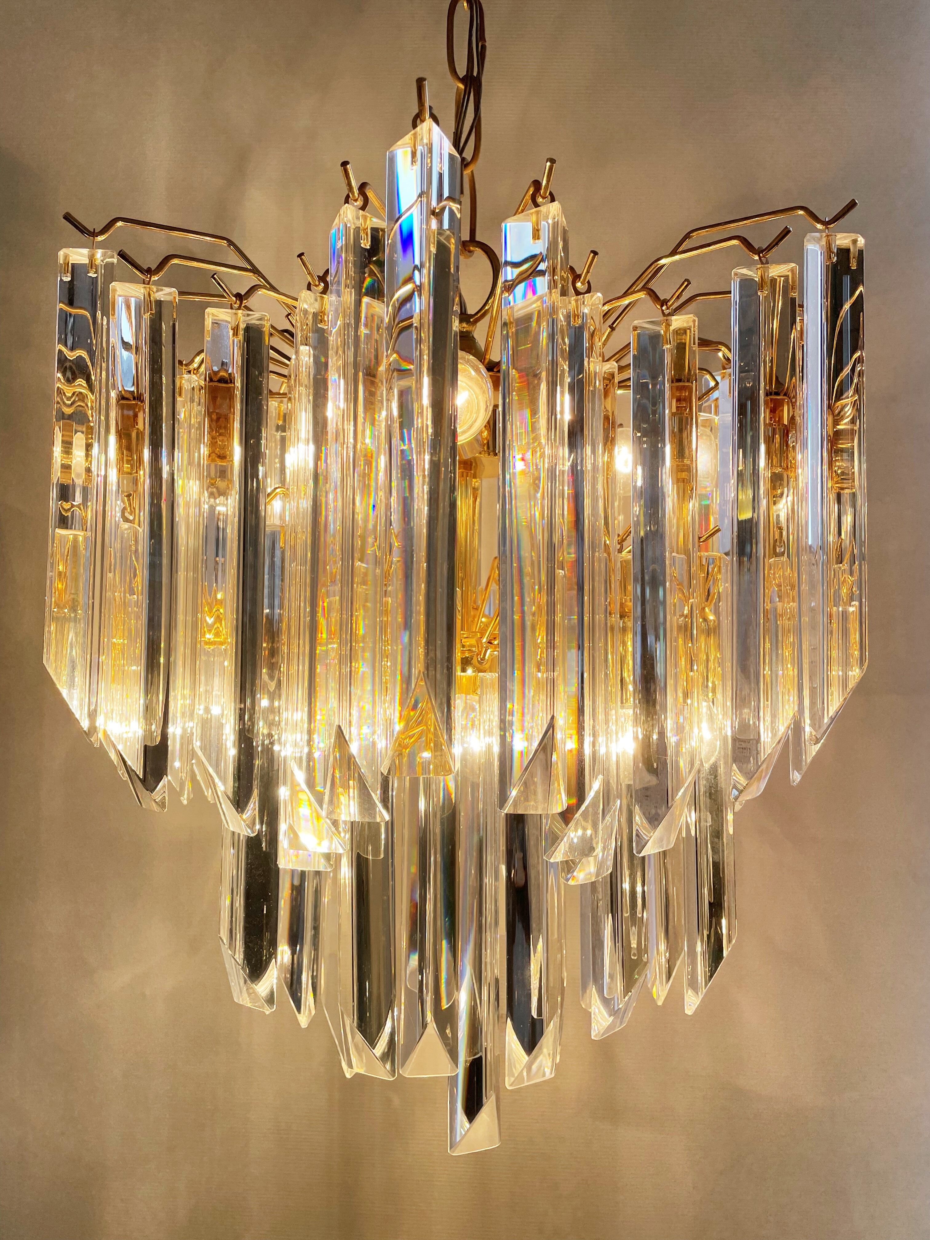 Vintage Paolo Venini chandelier, 1970s