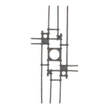 Brutalist door light/wall art made from the 1980s