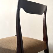Scandinavian chair in teak & velvet by Niels Otto Moller, Denmark 1950