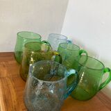 Blown glass mugs