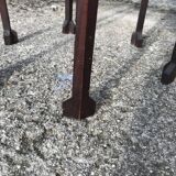 Guéridon mahogany six-foot art deco era