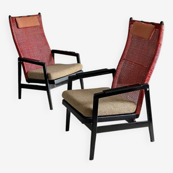 Pair of pj Muntendam armchairs G.Jonkers Noordwolde c. 1960