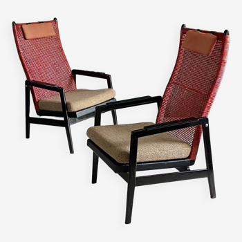 Paire de fauteuils p.j Muntendam G.Jonkers Noordwolde c. 1960