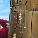 Art Deco 1930s wrought iron coat rack and hat stand