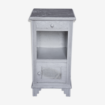 Pearl gray bedside table