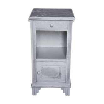 Pearl gray bedside table