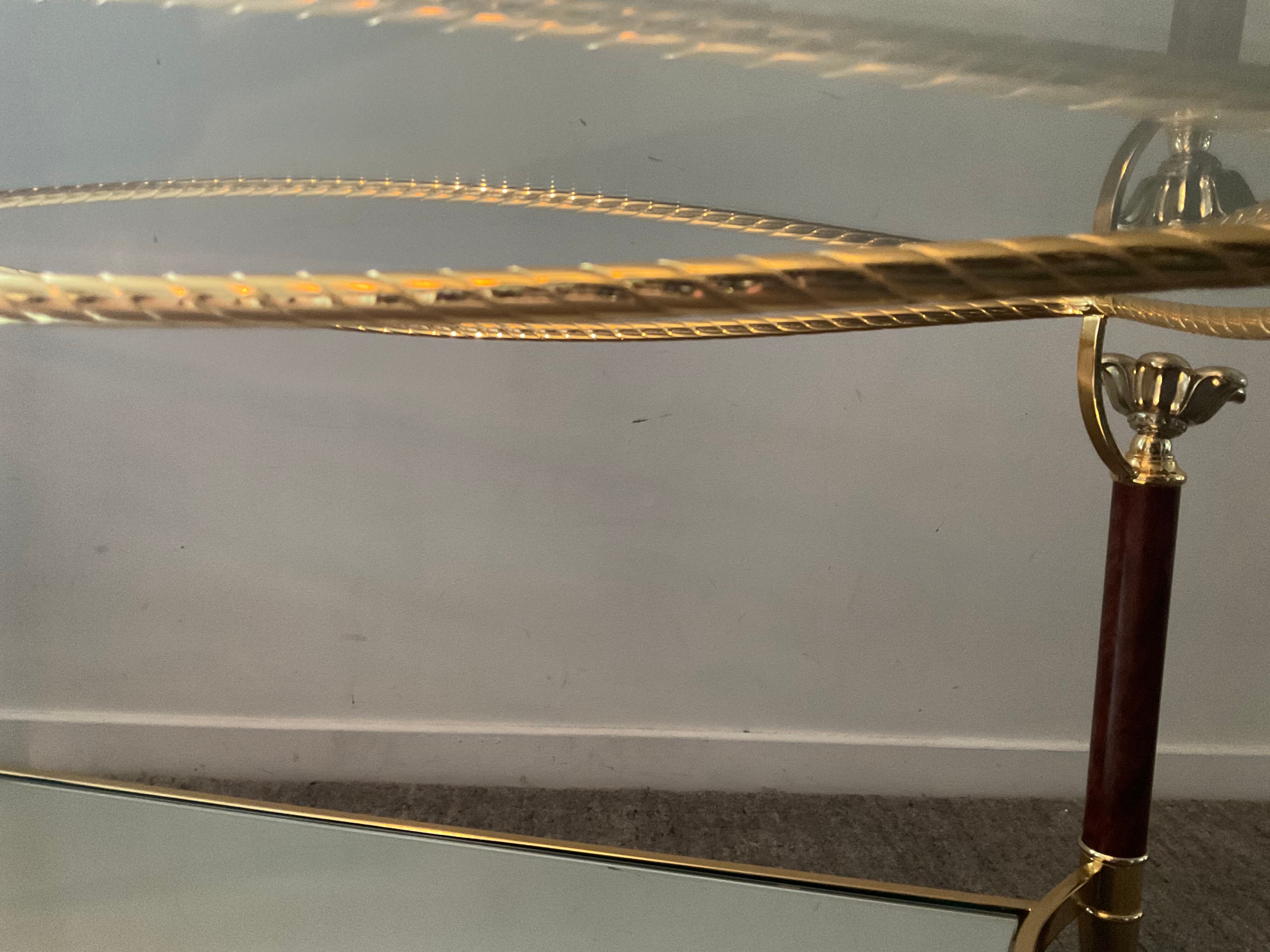 Italian coffee table Hollywood Regency style of the 70s