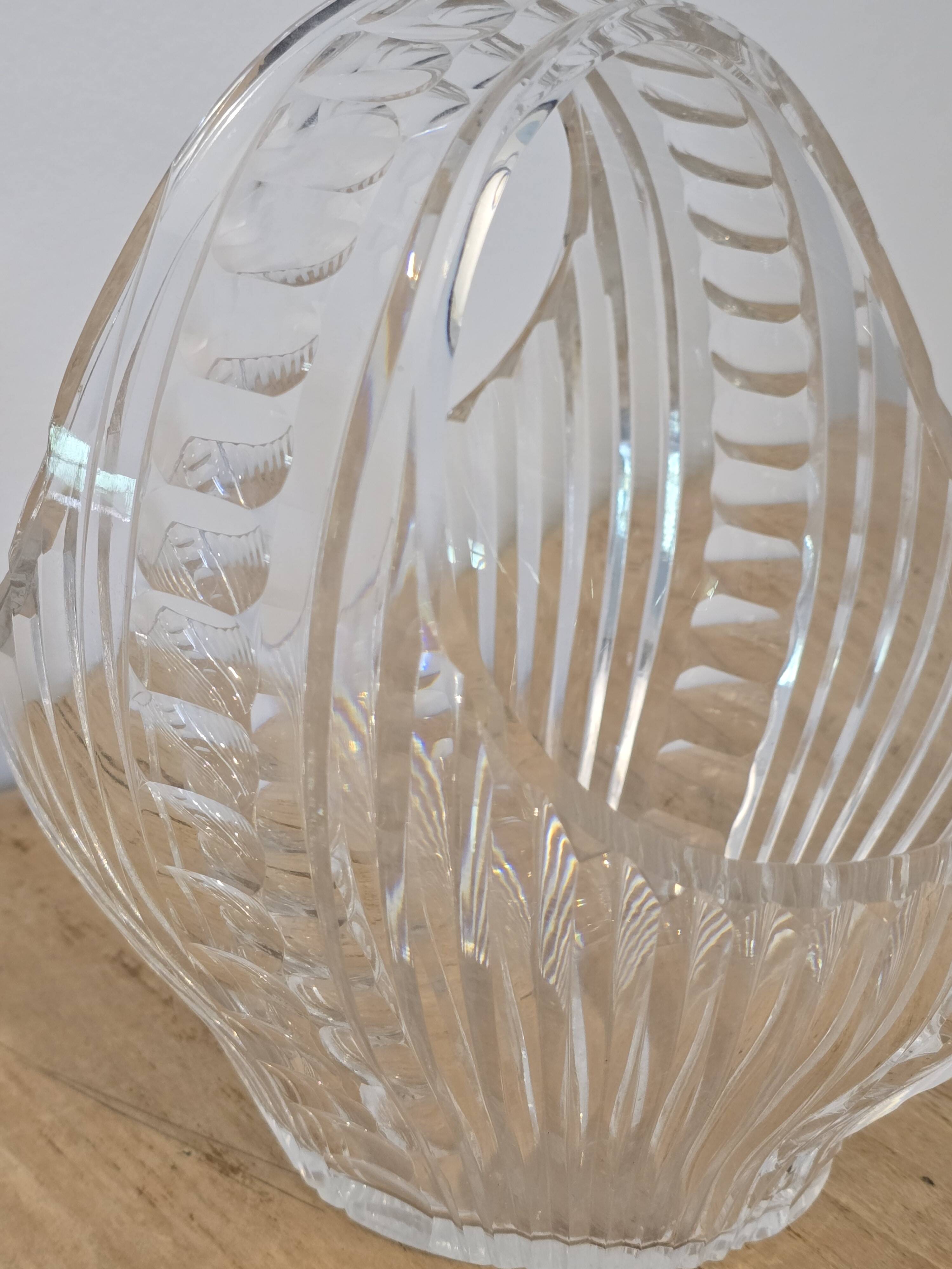 Crystal fruit basket 1960