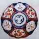 Set of 3 Imari plates - Japanese porcelain - fish decoration