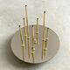 Vintage 80s Hollywood Regency round 9-lights ceiling lamp