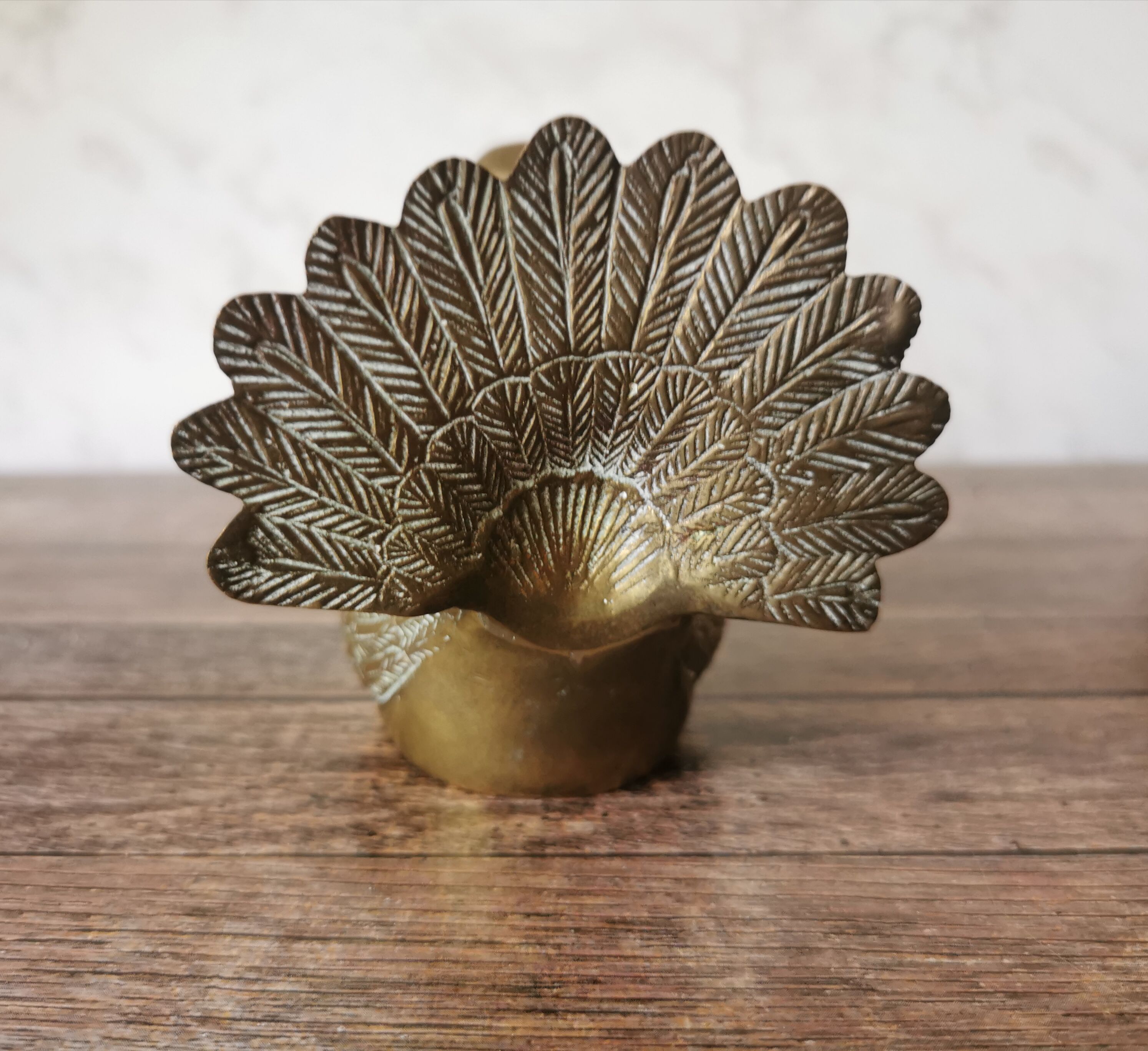 Brass peacock