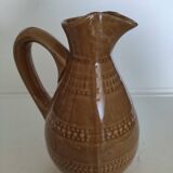 Digoin glazed stoneware pitcher