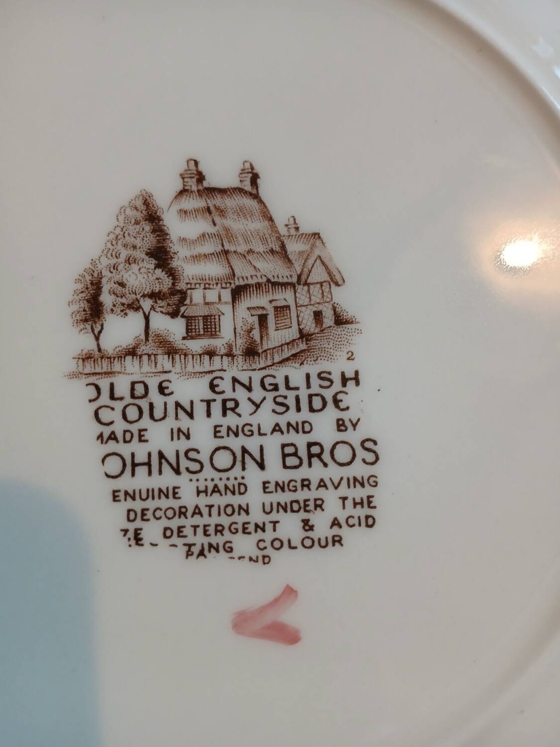 Antique Johnson Bros Dinner Plate