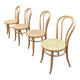 4 chaises bistrot vintage cannées