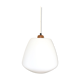 Scandinavian suspension vintage 1960 teak and opaline