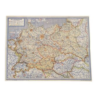 Map Germany and Europe 40s