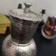 Antique english pewter hammered sheffield a la reine teapot hammered metal