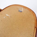 1960s Danish teak mirror H:73cm