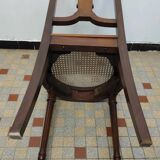 Ancienne Chaise Style Louis XVI Assise Cannée