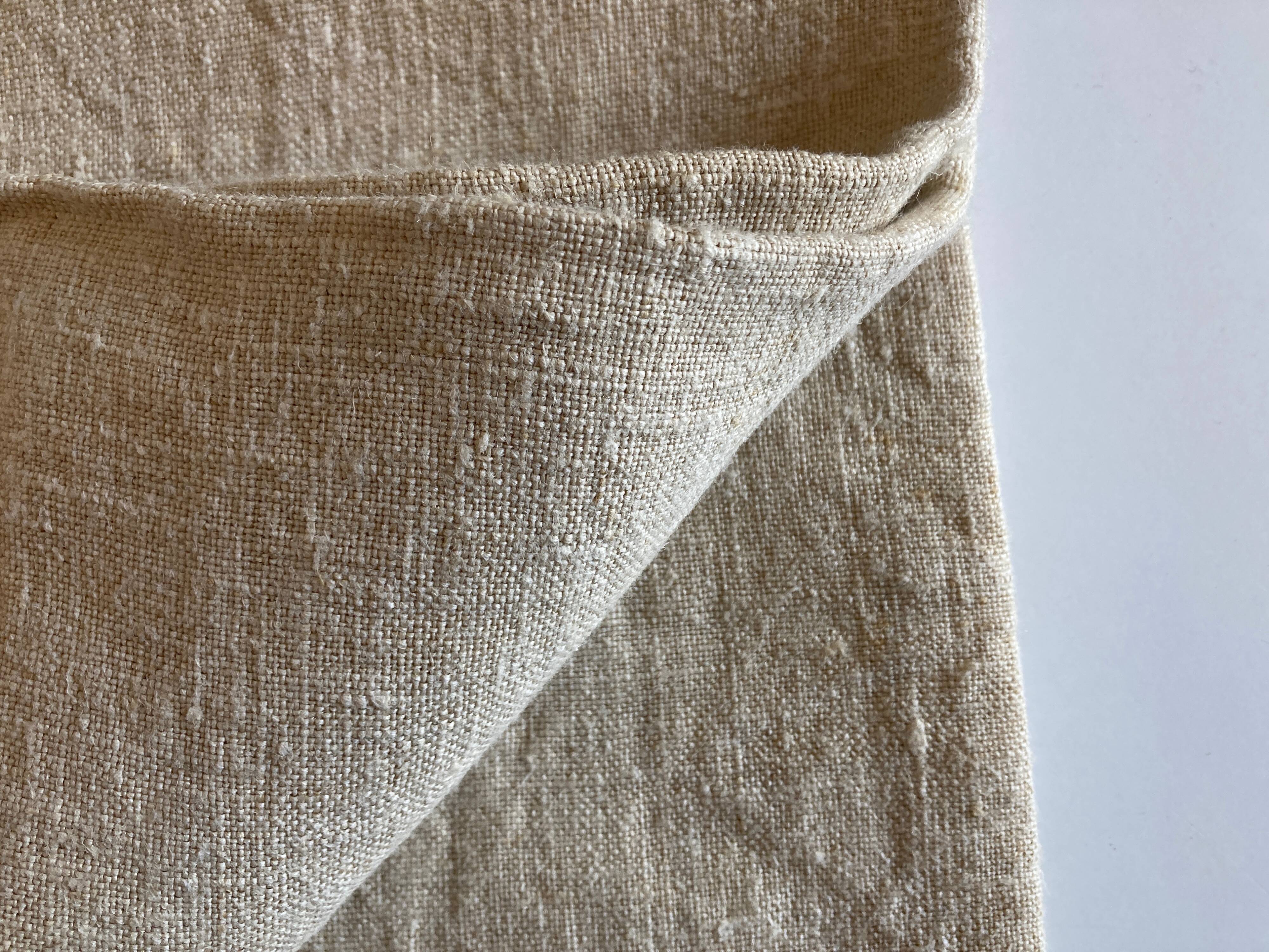 Piece of raw hemp 19th century, reserve linen length 160cm