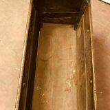 Sculpted walnut rocking cradle