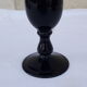 Hartzviller H 25 cm black crystal soliflore vase