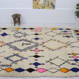 Handmade wool Berber rug 310 X 207 CM