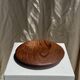Small circular teak monoxyle pocket tray D25 H7