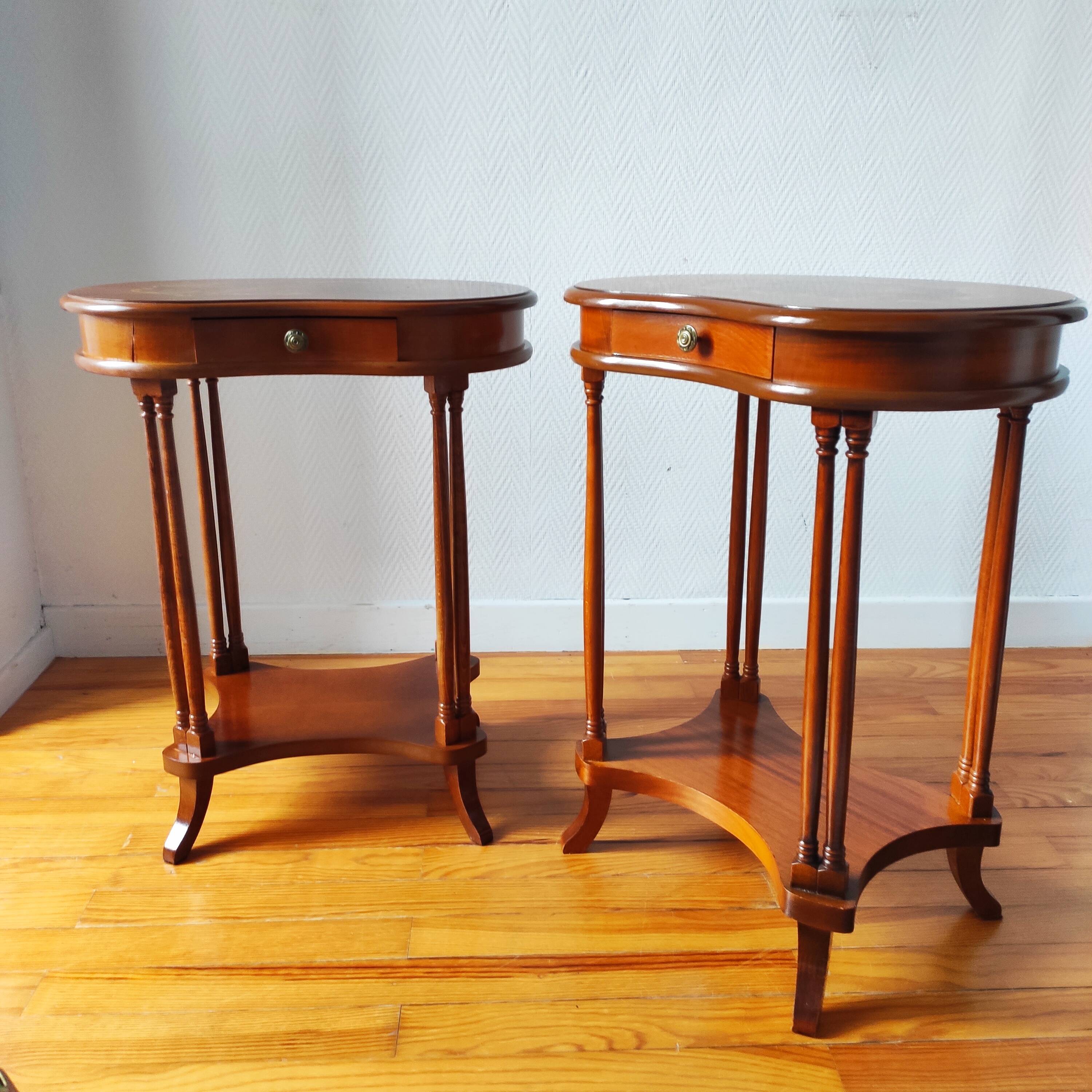 Pair of classic bedside tables.