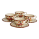 Vintage tea cups in Longchamp earthenware - Agen model
