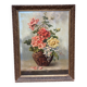 Painting on canvas of a still life, signed S. Bougenot