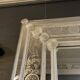 Barovier & Toso Murano, mirror with engraved borders, early 20th century.