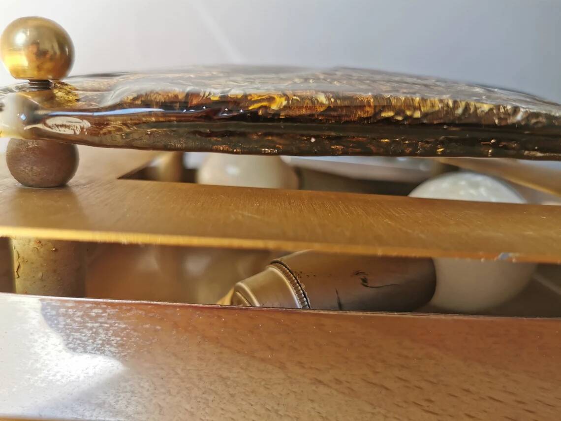 Set of 2 Murano Glass Wall Lamps by Toni Zuccheri for Venini, 1970s Italy