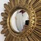 Vintage 1960s sun mirror witch's eye gold - 26 cm