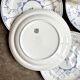 6 flat plates Boch La Louvière in blue glazed earthenware, "Copenhagen" service - 1920s-30s