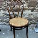 Set of 6 Thonet Fischel restaurant bistro chairs mismatch curved wood