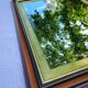 Large wooden and gold mirror