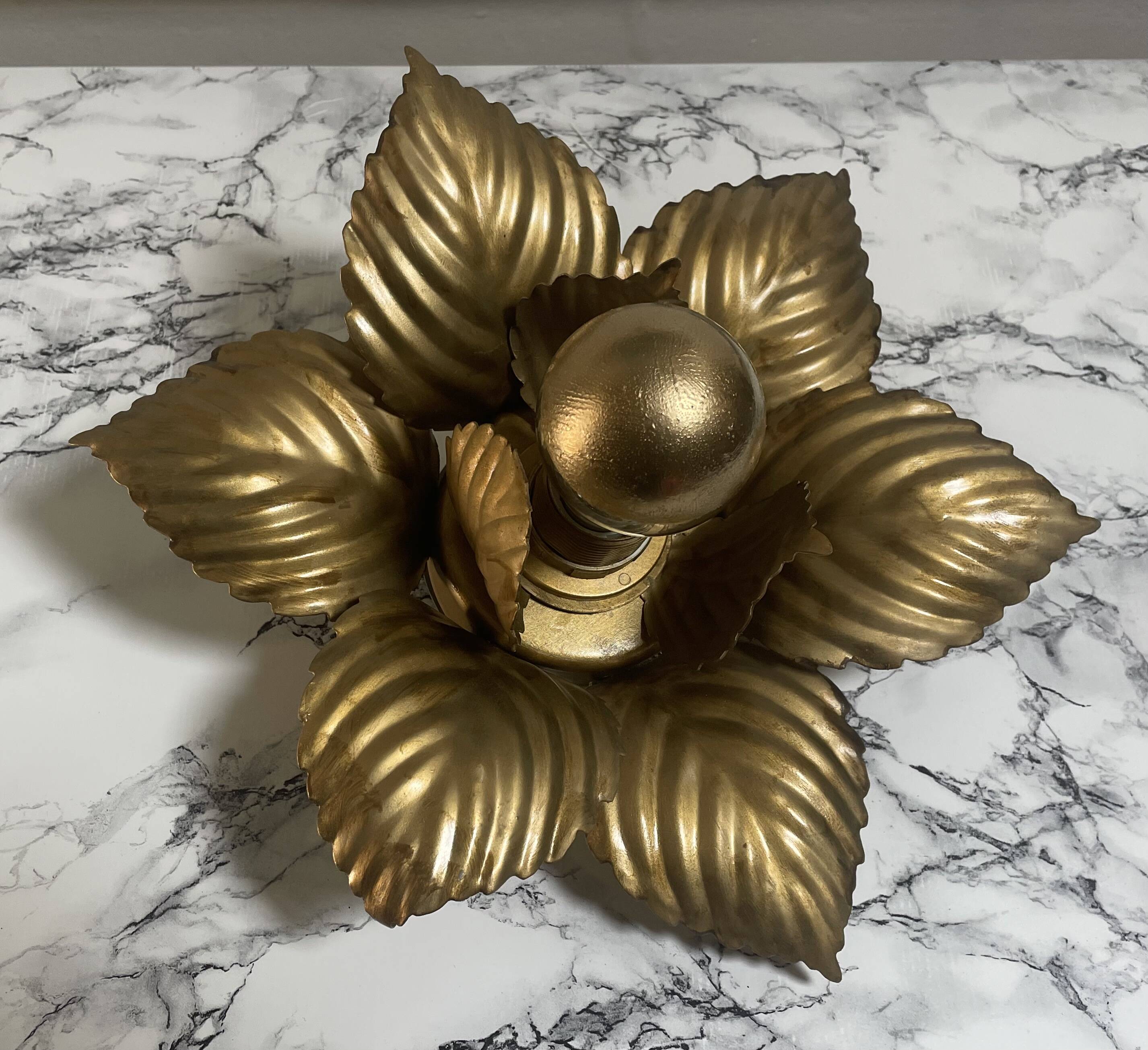 Masca golden flower wall light