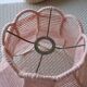 Braided pink cotton lampshade