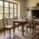 Group of 4 antique Baroque chairs in walnut, Italy, 18th century.