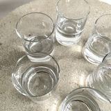 Set de 6 verres gobelets en cristal