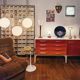 Murano glass, vintage 70s table lamp