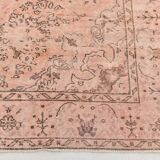 Powder Pink Classic Turkish Vintage Rug, 199x303Cm