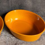 Duo of enamelled cast iron dishes Made in France LE CREUSET vintages